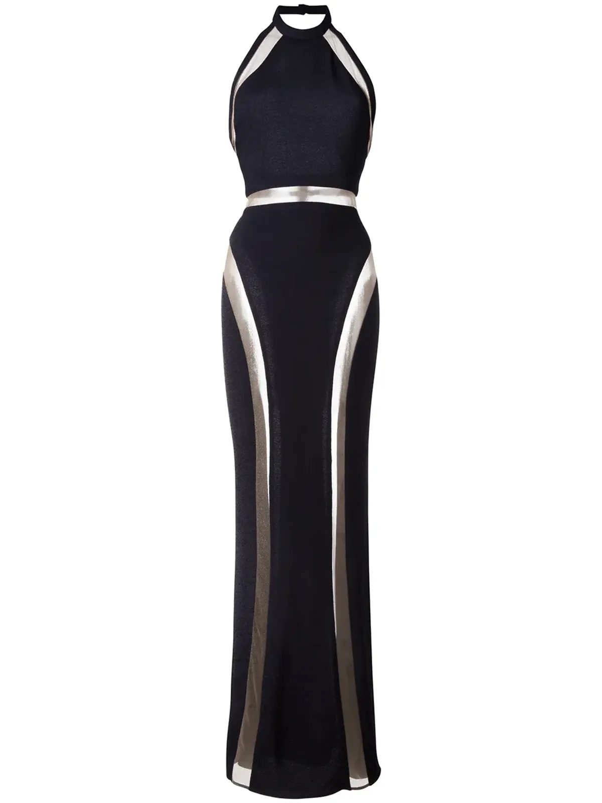 Balmain シアーパネルのイブニングドレス - 画像1