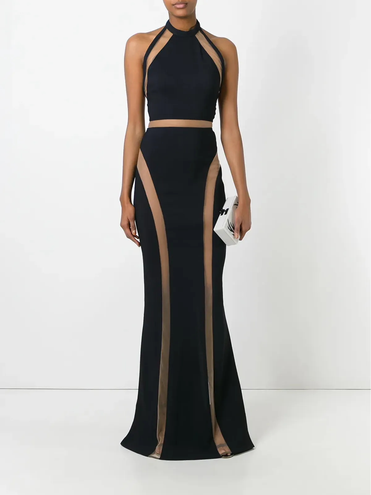 Balmain シアーパネルのイブニングドレス - 画像2