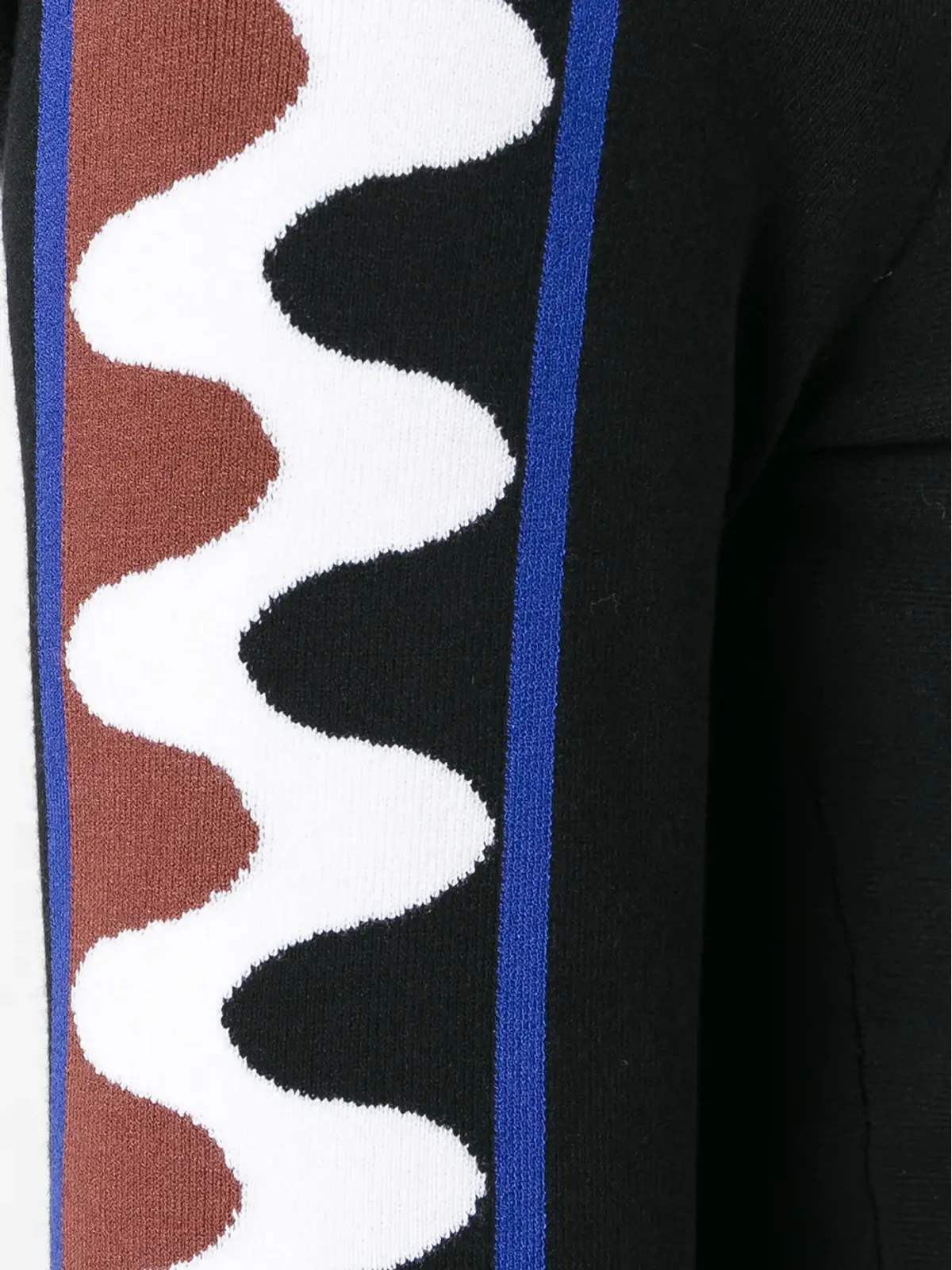 PUCCI 波柄プルオーバー・クロップトップ ブラック - 画像5