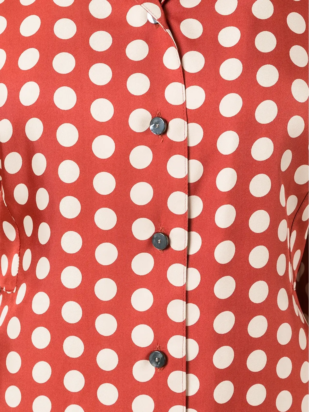 Jean Paul Gaultier Pre-Owned ドット柄ベストパネルシャツ - レッド - 画像5