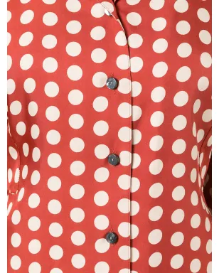 Jean Paul Gaultier Pre-Owned ドット柄ベストパネルシャツ - レッド - サムネイル5