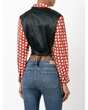 Jean Paul Gaultier Pre-Owned ドット柄ベストパネルシャツ - レッド - サムネイル4