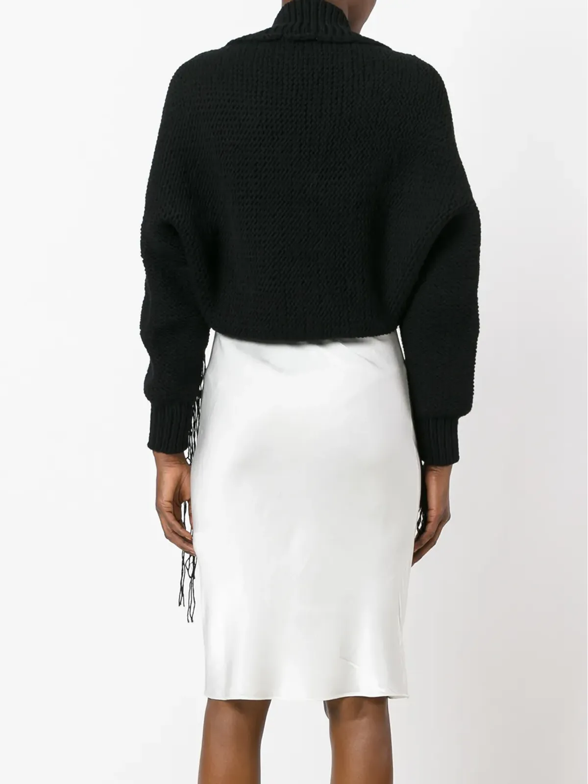 Comme Des Garçons Pre-Owned Robe de Chambre loose threads bolero - Blue - 画像4