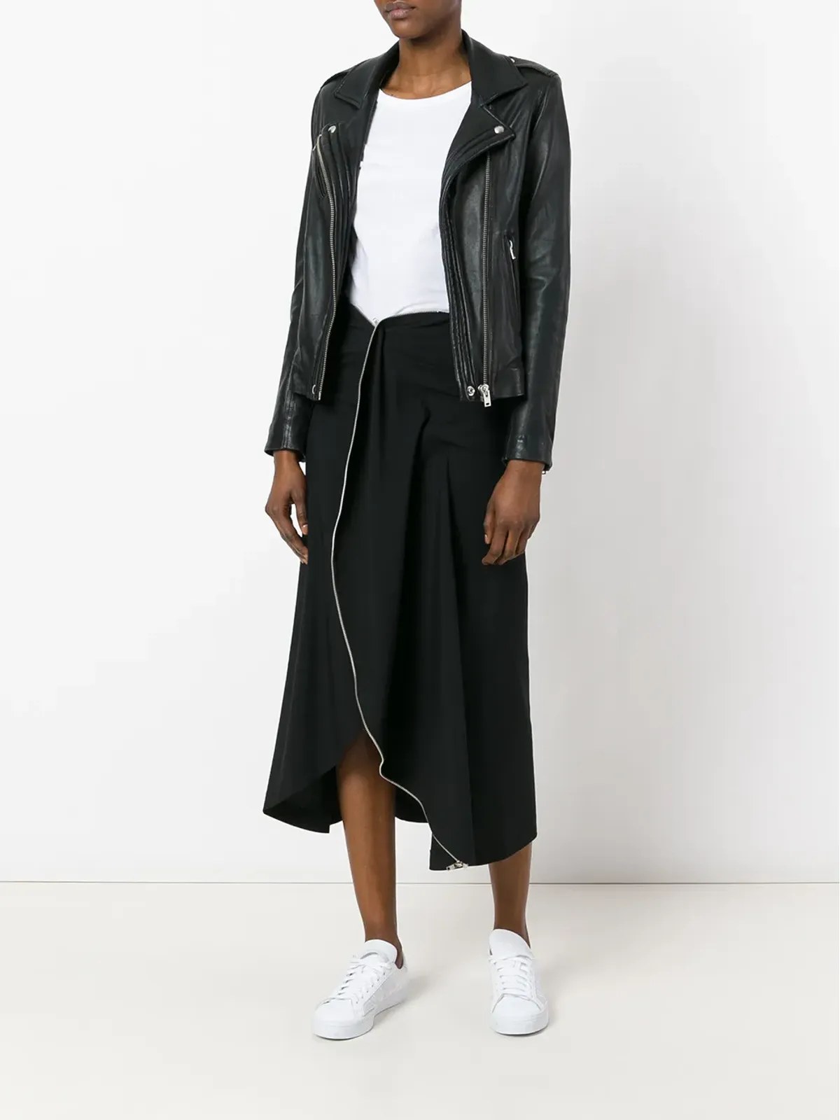 Comme Des Garçons Pre-Owned ジップディテールスカート - 画像2