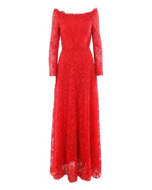 Valentino Garavani 花柄レースディテールドレス - サムネイル1