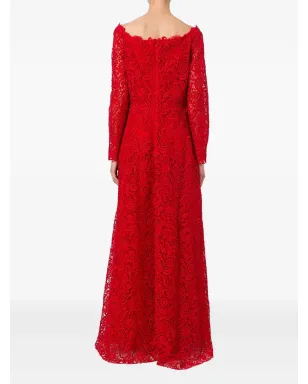 Valentino Garavani 花柄レースディテールドレス - サムネイル4