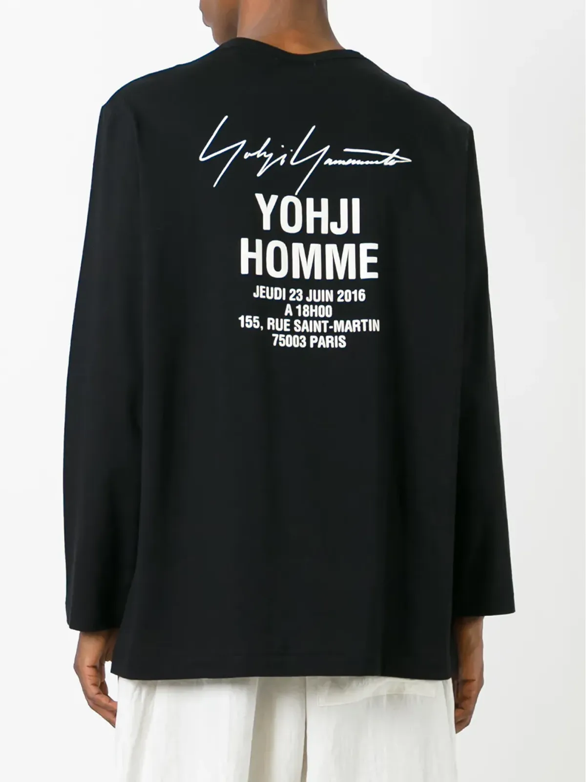 Yohji Yamamoto ロゴプリント スウェットシャツ - 画像4