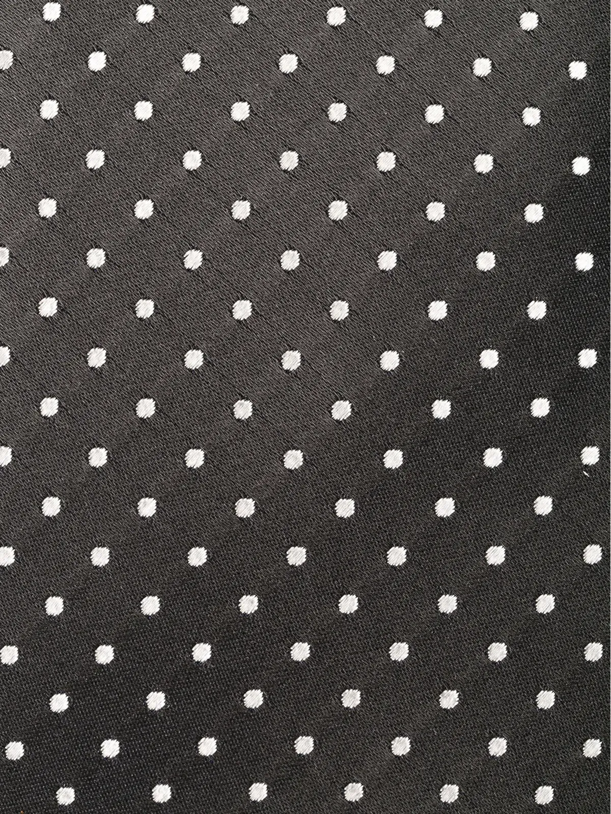 Canali ポルカドットプリント シルクタイ - Grey - 画像2