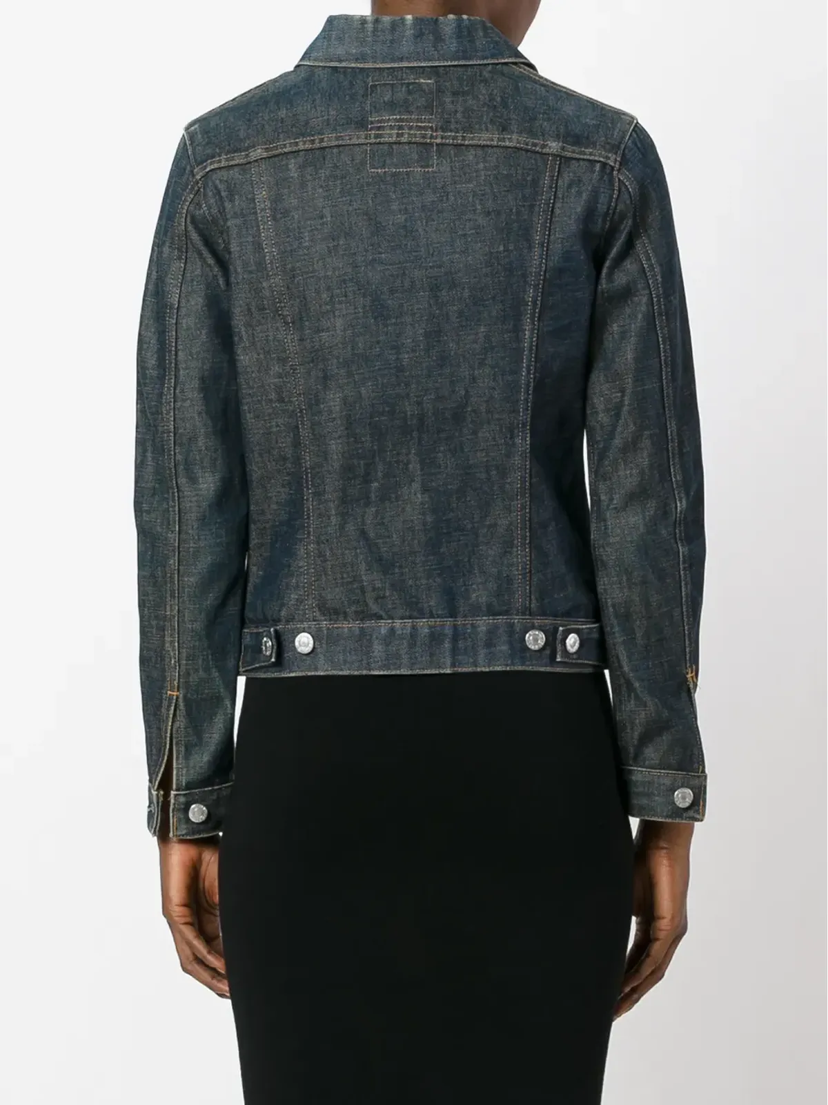 Helmut Lang Pre-Owned 1999年 RAWデニムジャケット - 画像4