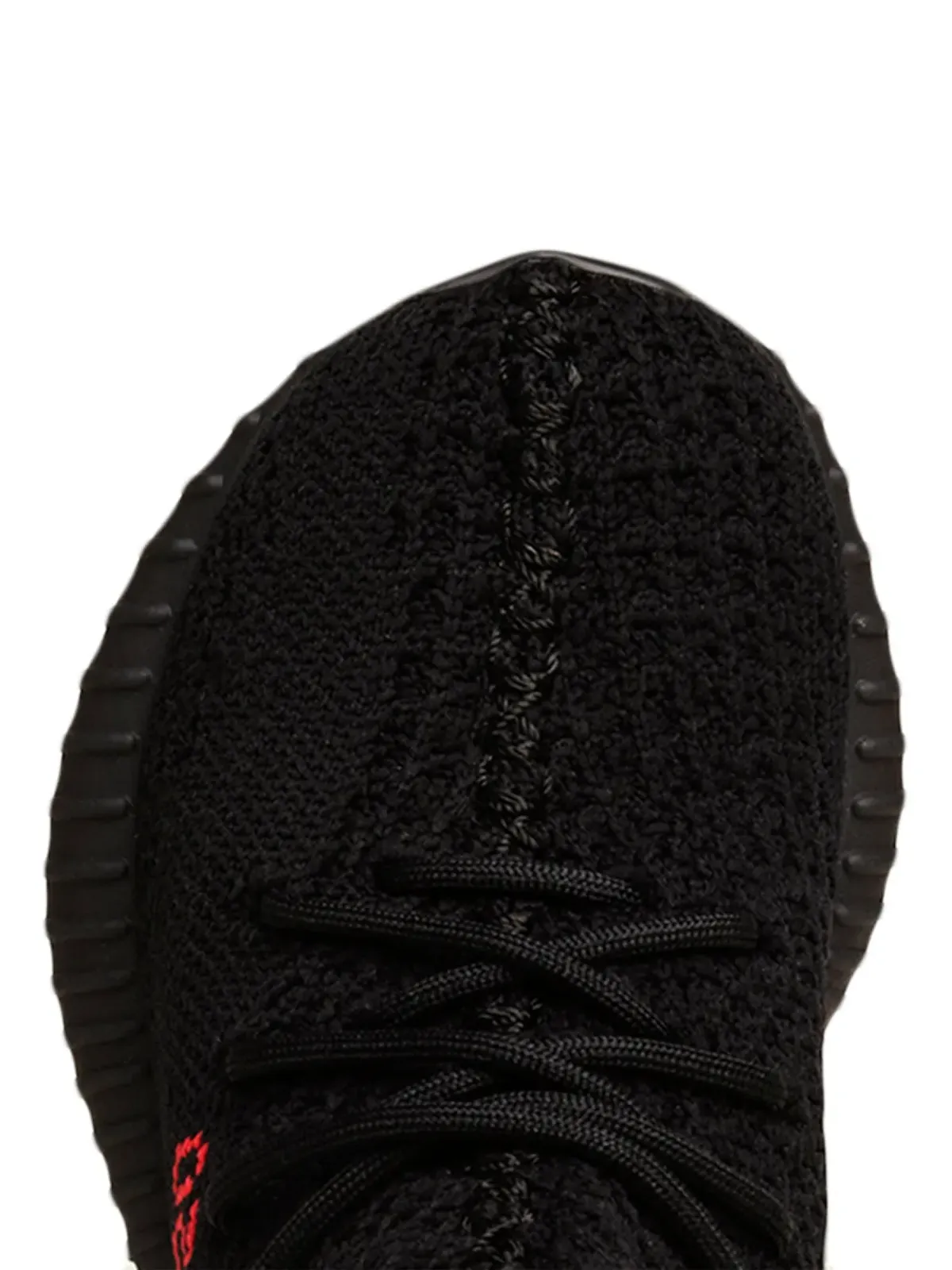 Adidas Yeezy Kids Boost 350 V2 ブラック/レッド スニーカー - 画像3
