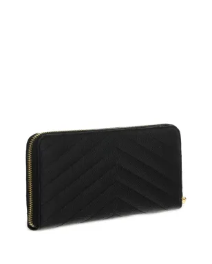 Saint Laurent カサンドラ ジップアラウンド ウォレット（ブラック） - サムネイル2