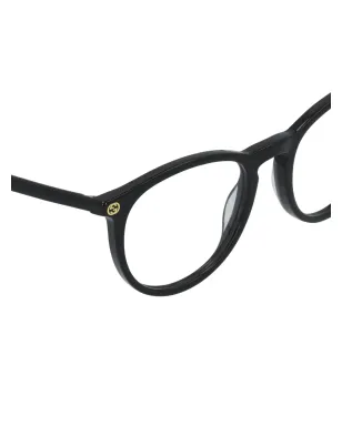 Gucci ラウンドフレーム眼鏡 - ブラック - サムネイル3