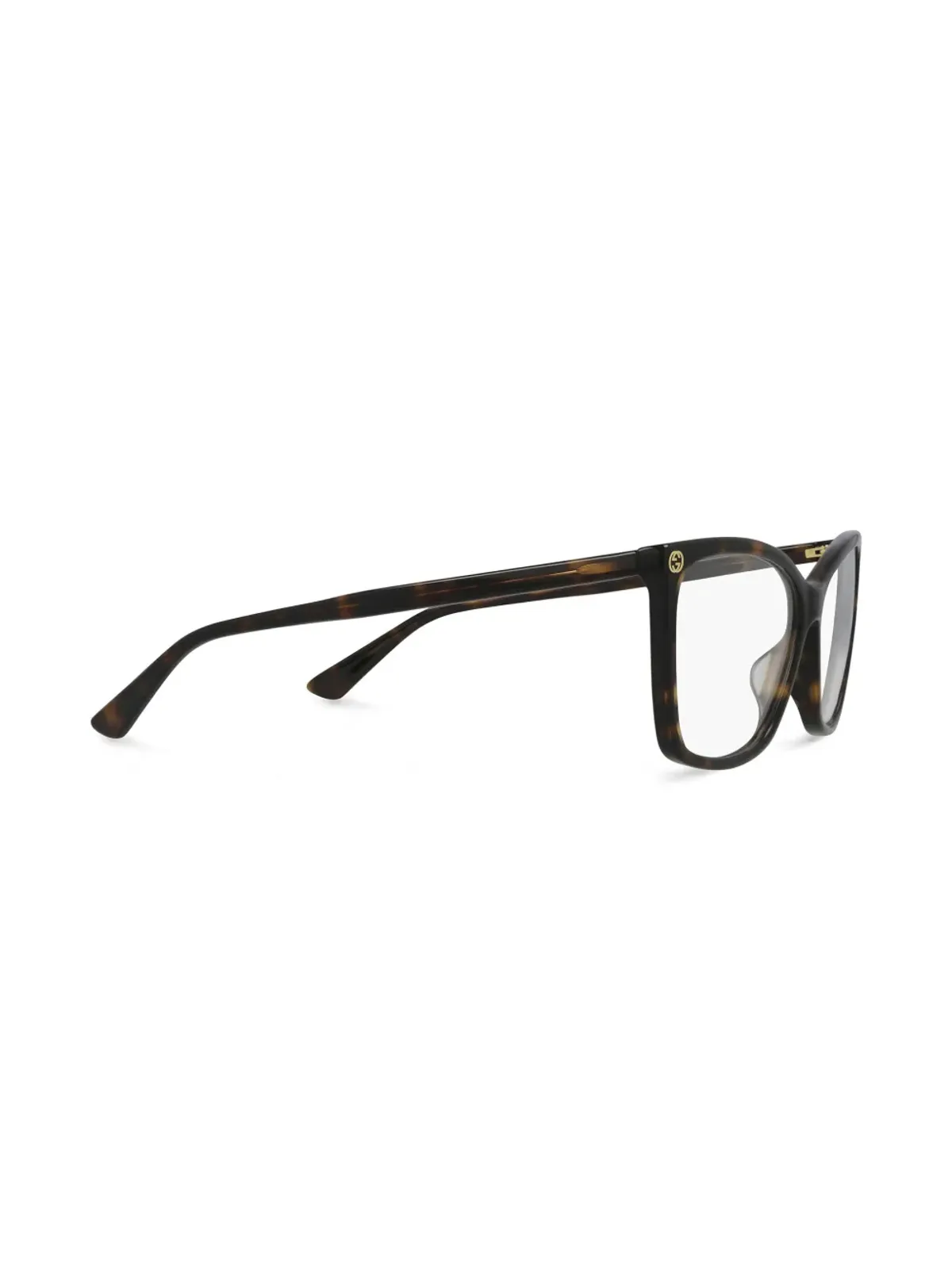 Gucci Eyewear べっ甲調の眼鏡 - 画像2