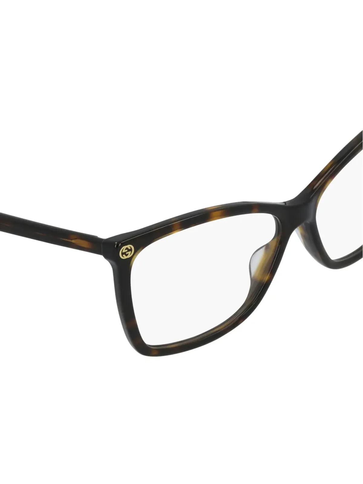 Gucci Eyewear べっ甲調の眼鏡 - 画像3