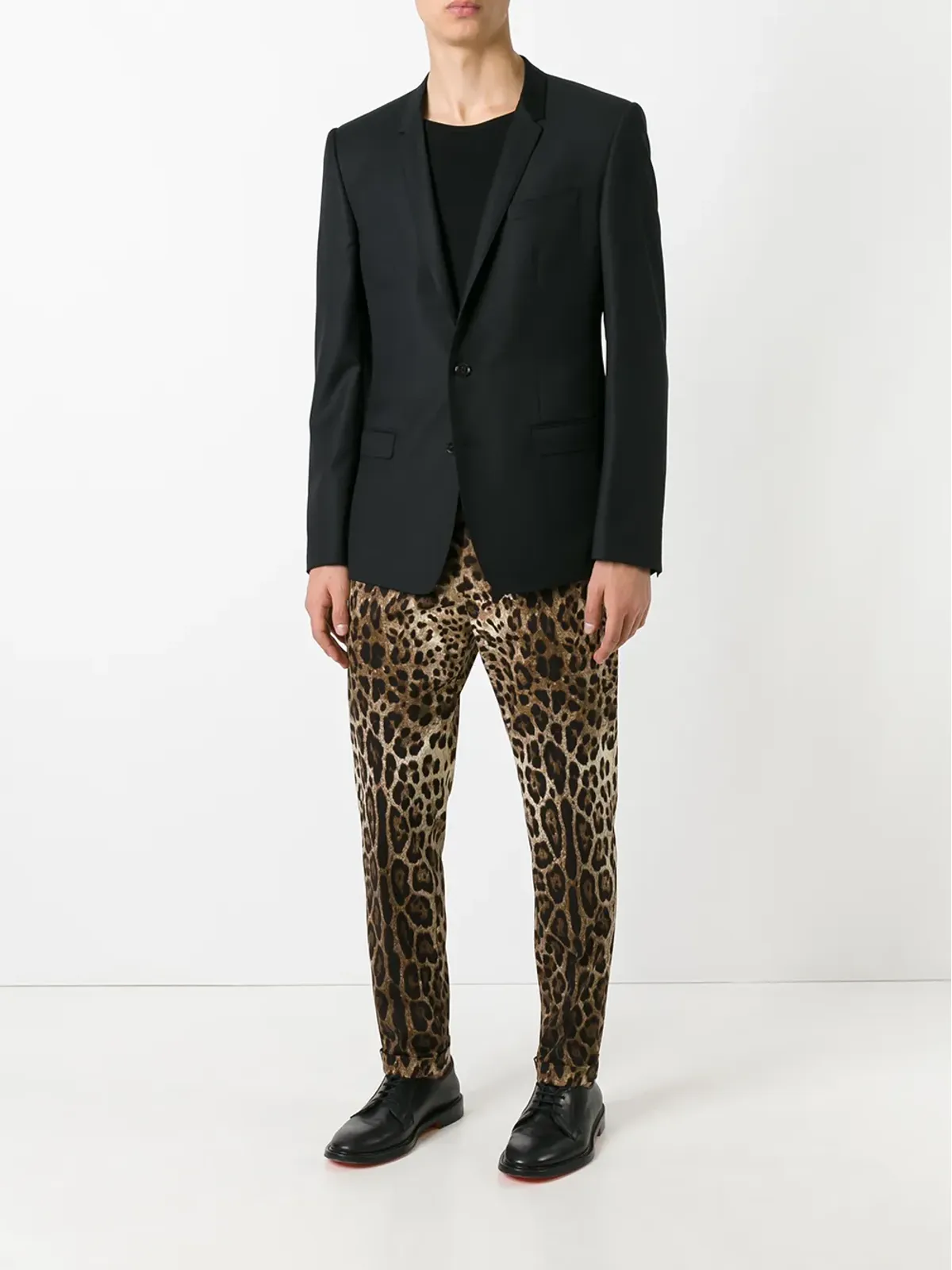 Dolce & Gabbana ヒョウ柄ストレートパンツ - 画像2