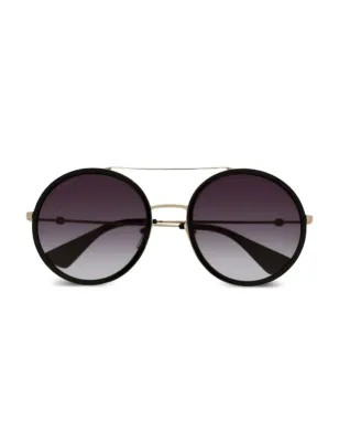 Gucci Eyewear ラウンドフレームサングラス - サムネイル1