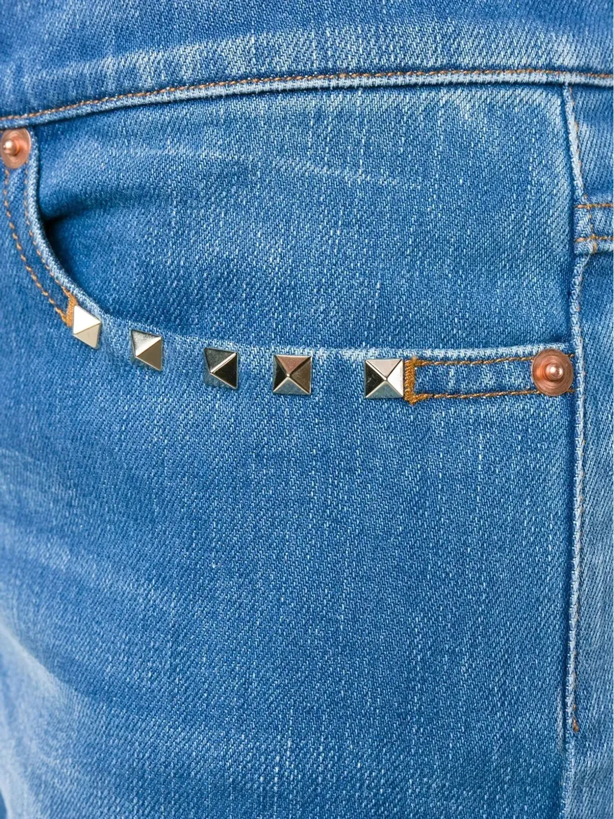 Valentino Garavani ロックスタッドジーンズ ブルー - 画像5