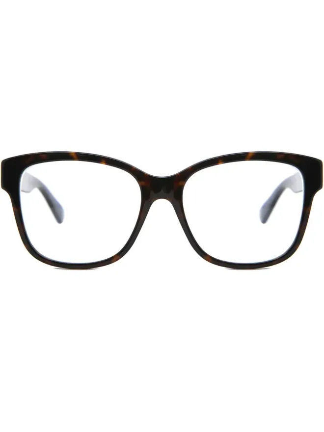 Gucci Eyewear Gucci Eyewear Web-Stripe メガネ - Brownの商品画像