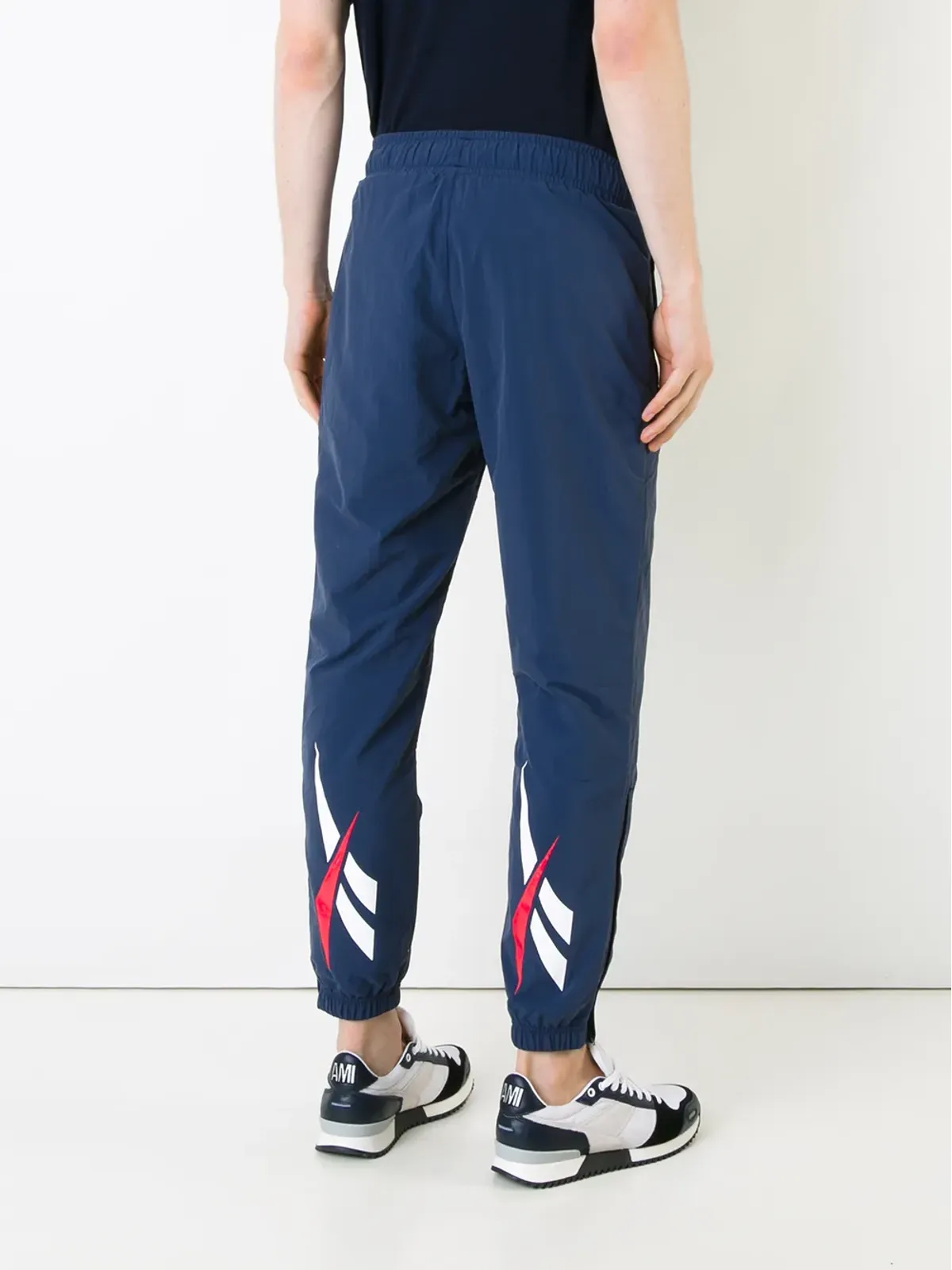 Reebok リブ編み裾のトラックパンツ - 画像4