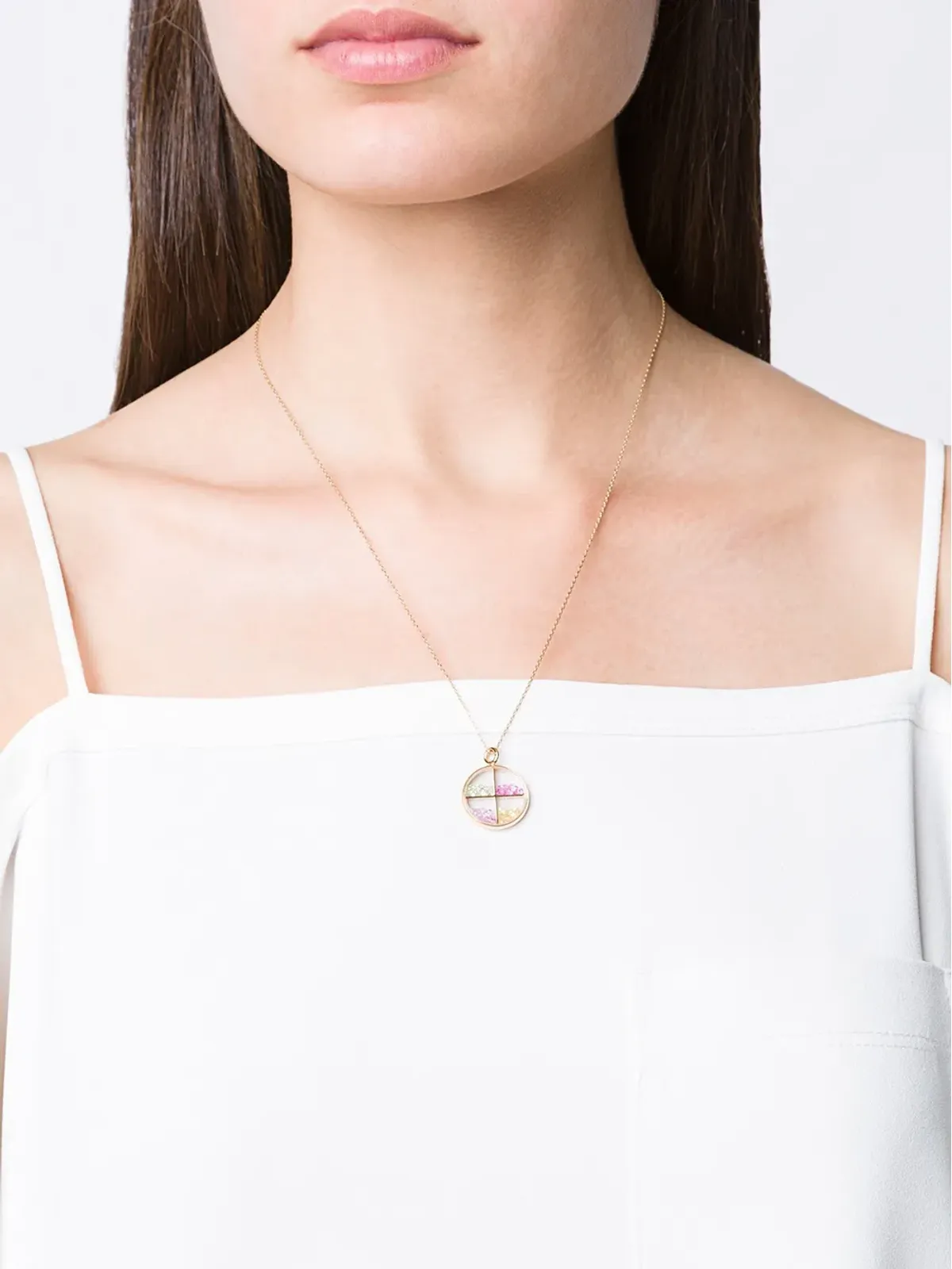 Aurelie Bidermann ベビー 'Chivor' サファイア ペンダント - メタリック - 画像2