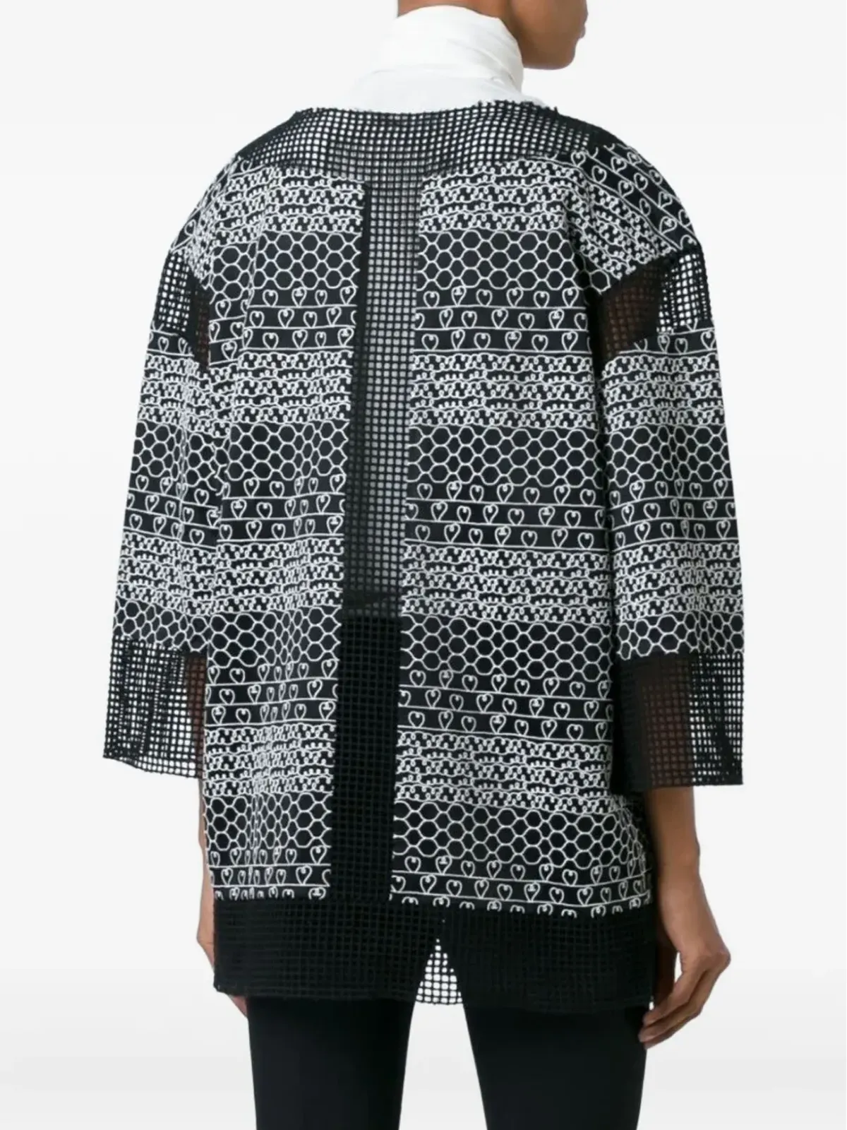 CHANEL Pre-Owned panelled embroidered blouse - Black - 画像4
