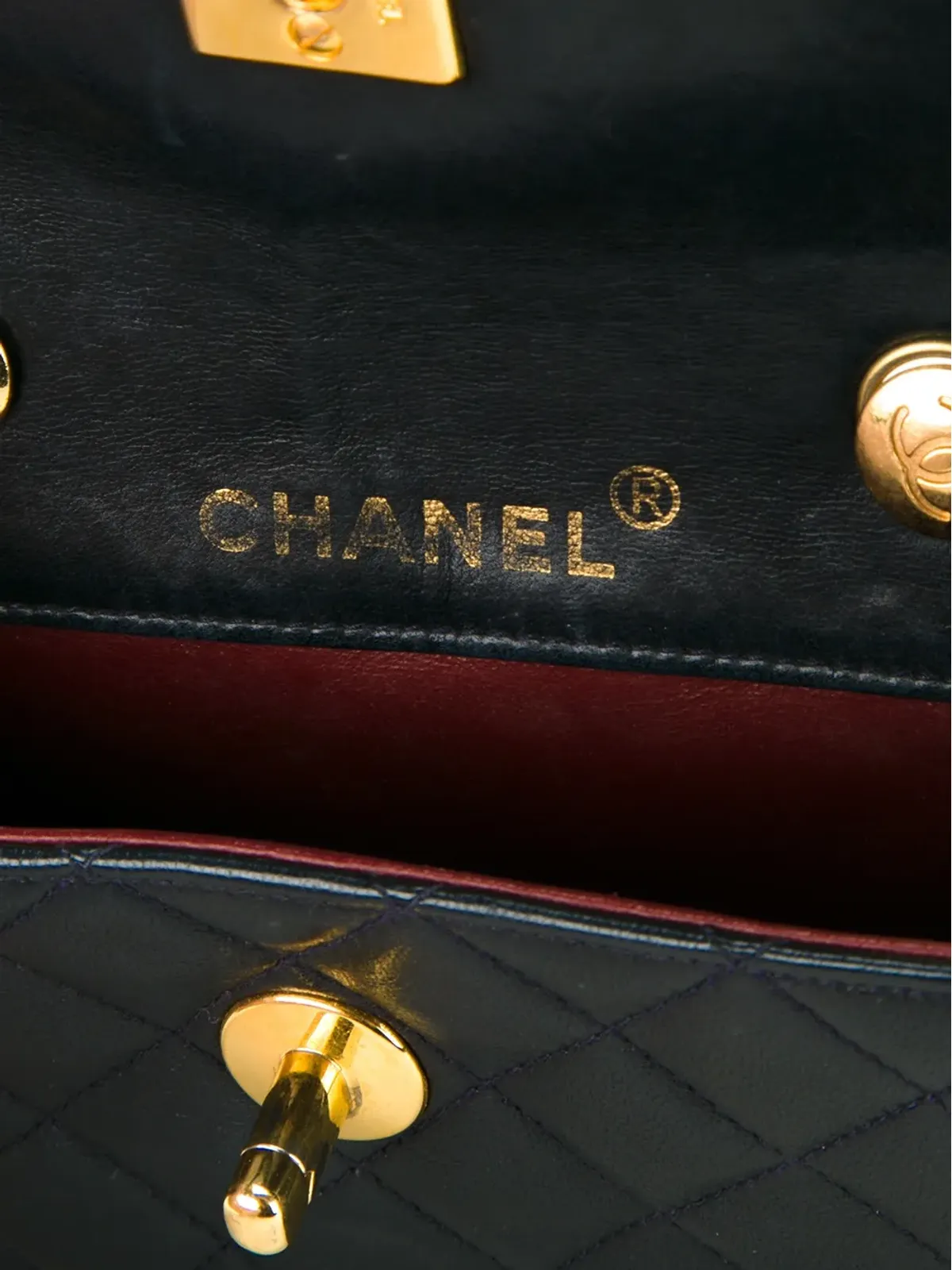 CHANEL ビンテージ マイクロフラップショルダーバッグ - Blue - 画像5