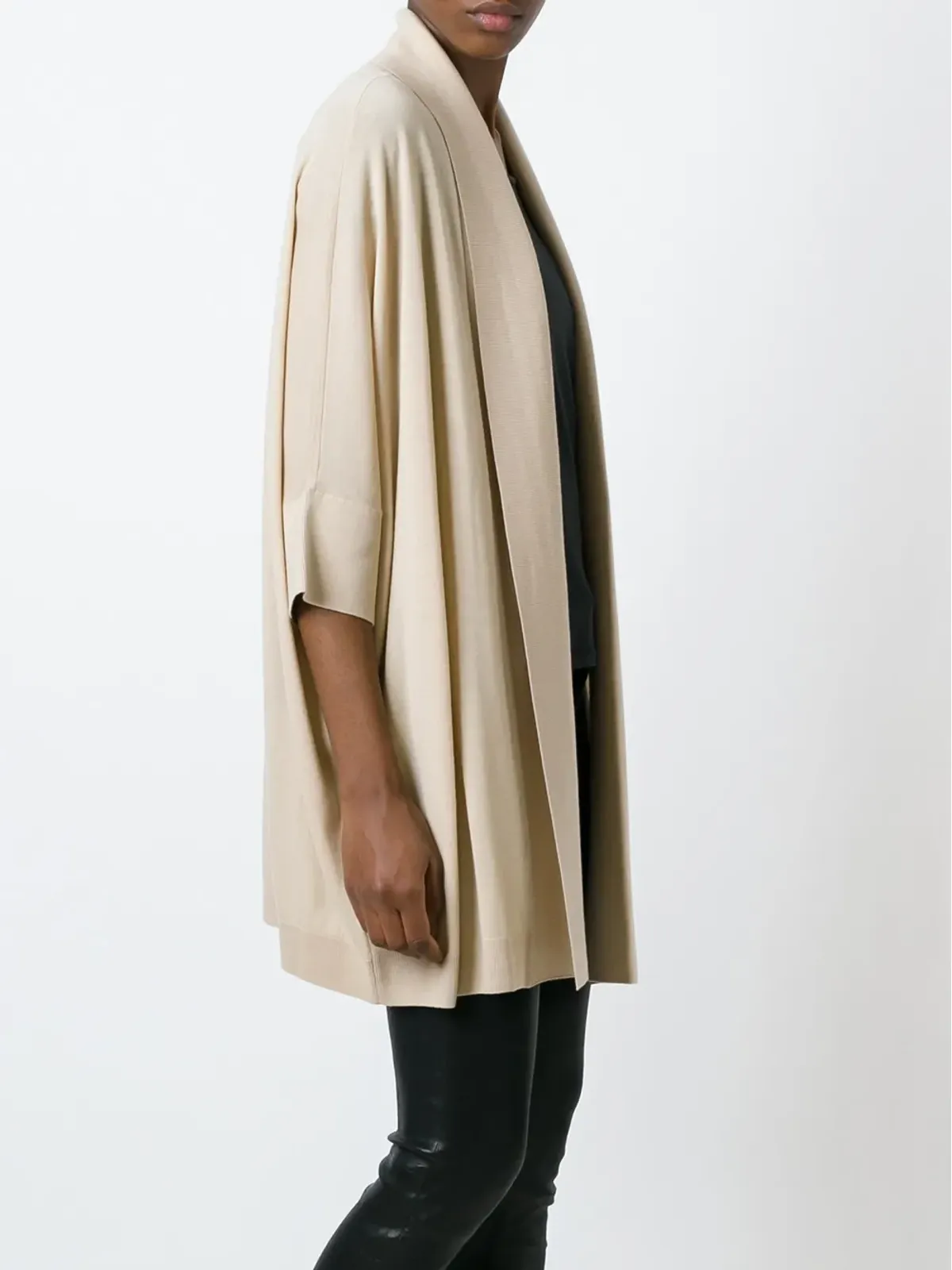 Ralph Lauren Collection カーディガンコート（四分袖・ドレープ） - Neutrals - 画像5