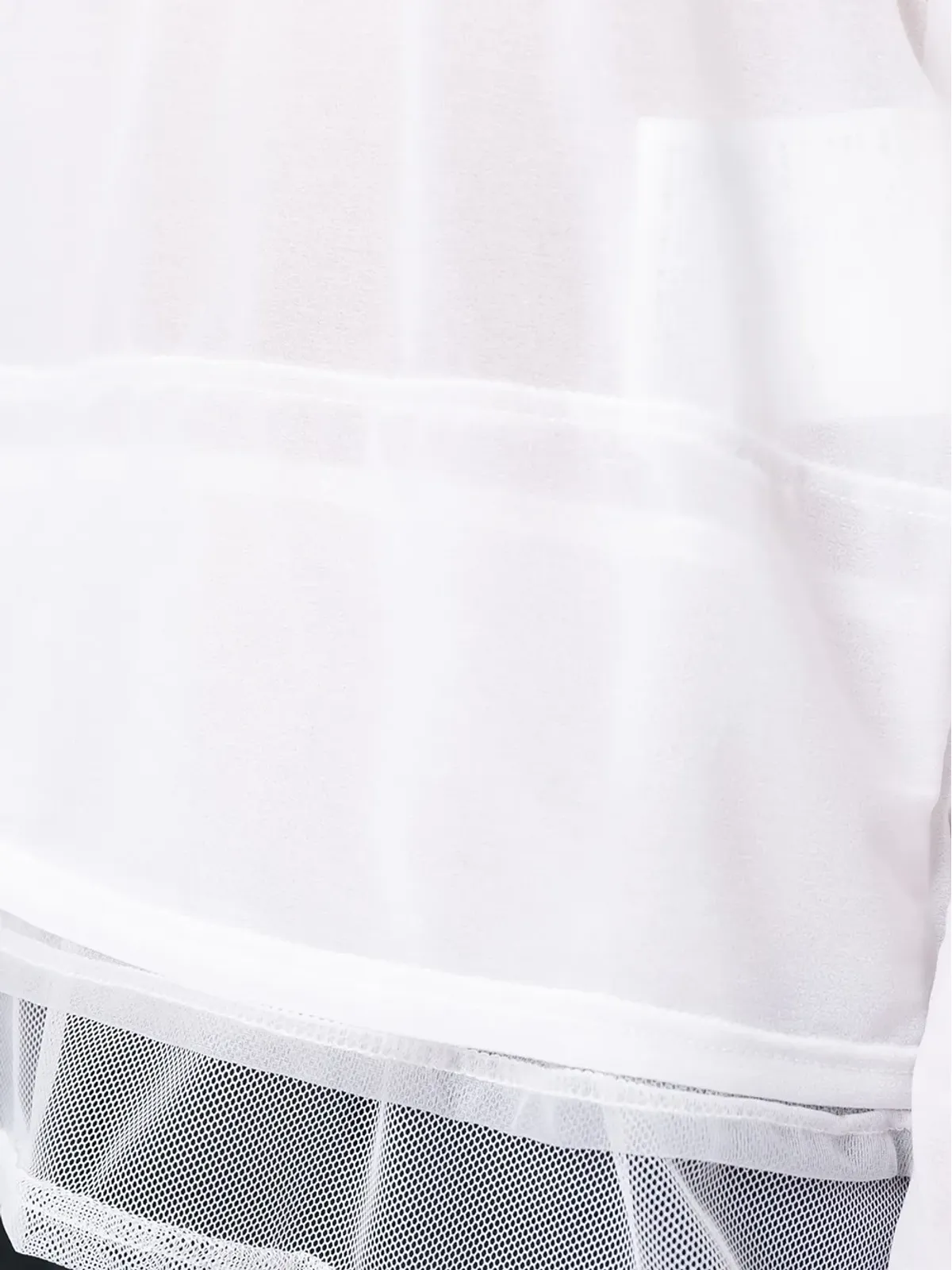 Comme Des Garçons Comme Des Garçons セミシアーパネルトリムディテール長袖Tシャツ - 画像4