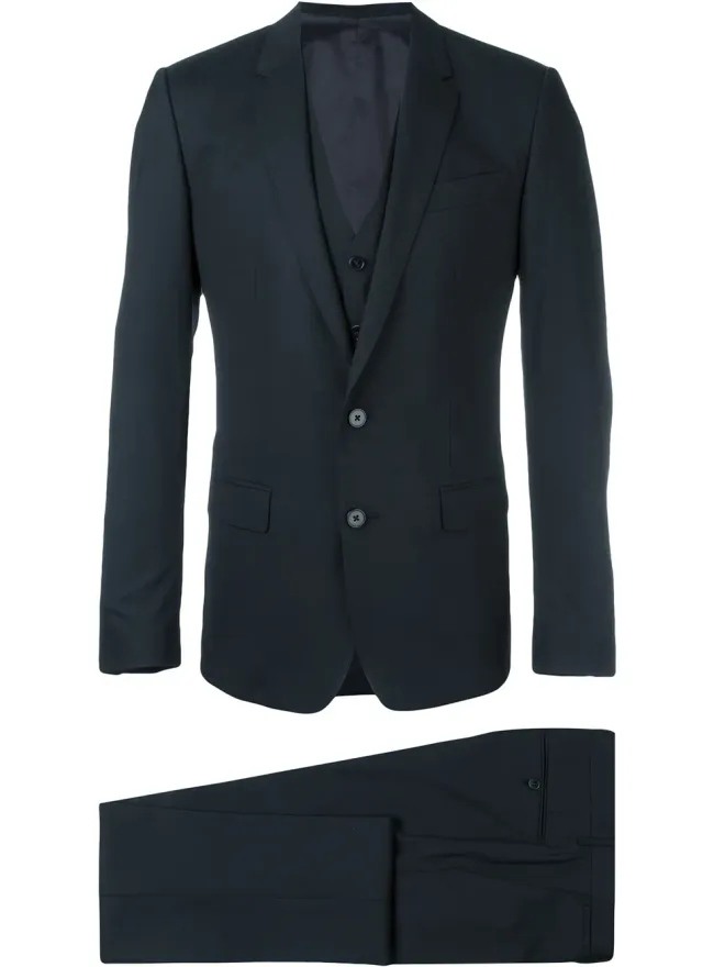 Dolce & Gabbana Dolce & Gabbana スリーピーススーツ ブルーの商品画像