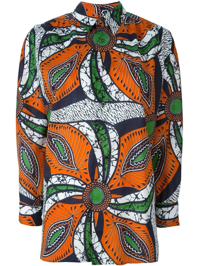 Junya Watanabe Junya Watanabe プリントシャツ - ブラックの商品画像