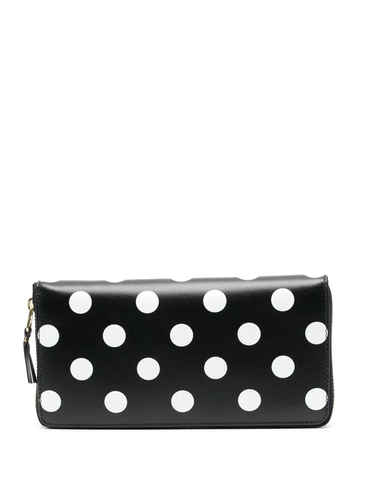 Comme Des Garçons Wallet ポルカドット コンチネンタル ウォレット ブラック - 画像1