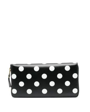 Comme Des Garçons Wallet ポルカドット コンチネンタル ウォレット ブラック - サムネイル1