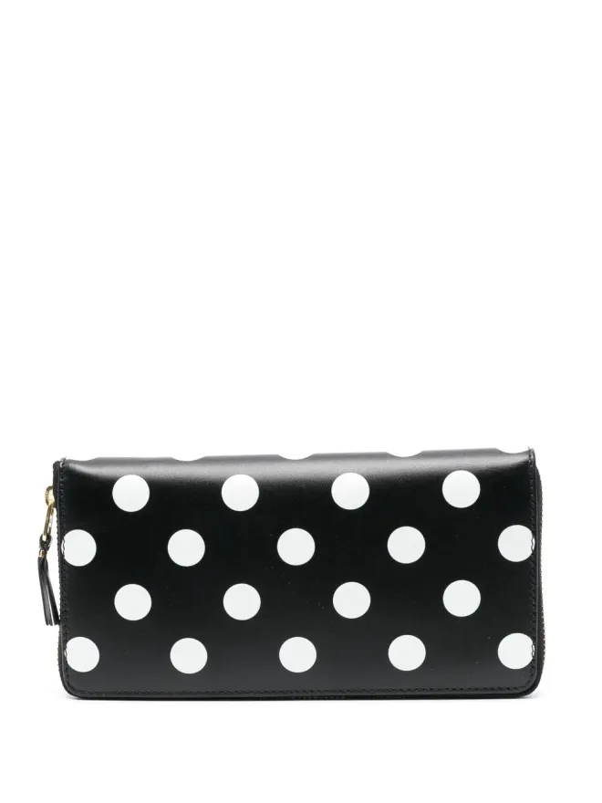 Comme Des Garçons Wallet Comme Des Garçons Wallet ポルカドット コンチネンタル ウォレット ブラックの商品画像