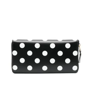 Comme Des Garçons Wallet ポルカドット コンチネンタル ウォレット ブラック - サムネイル2