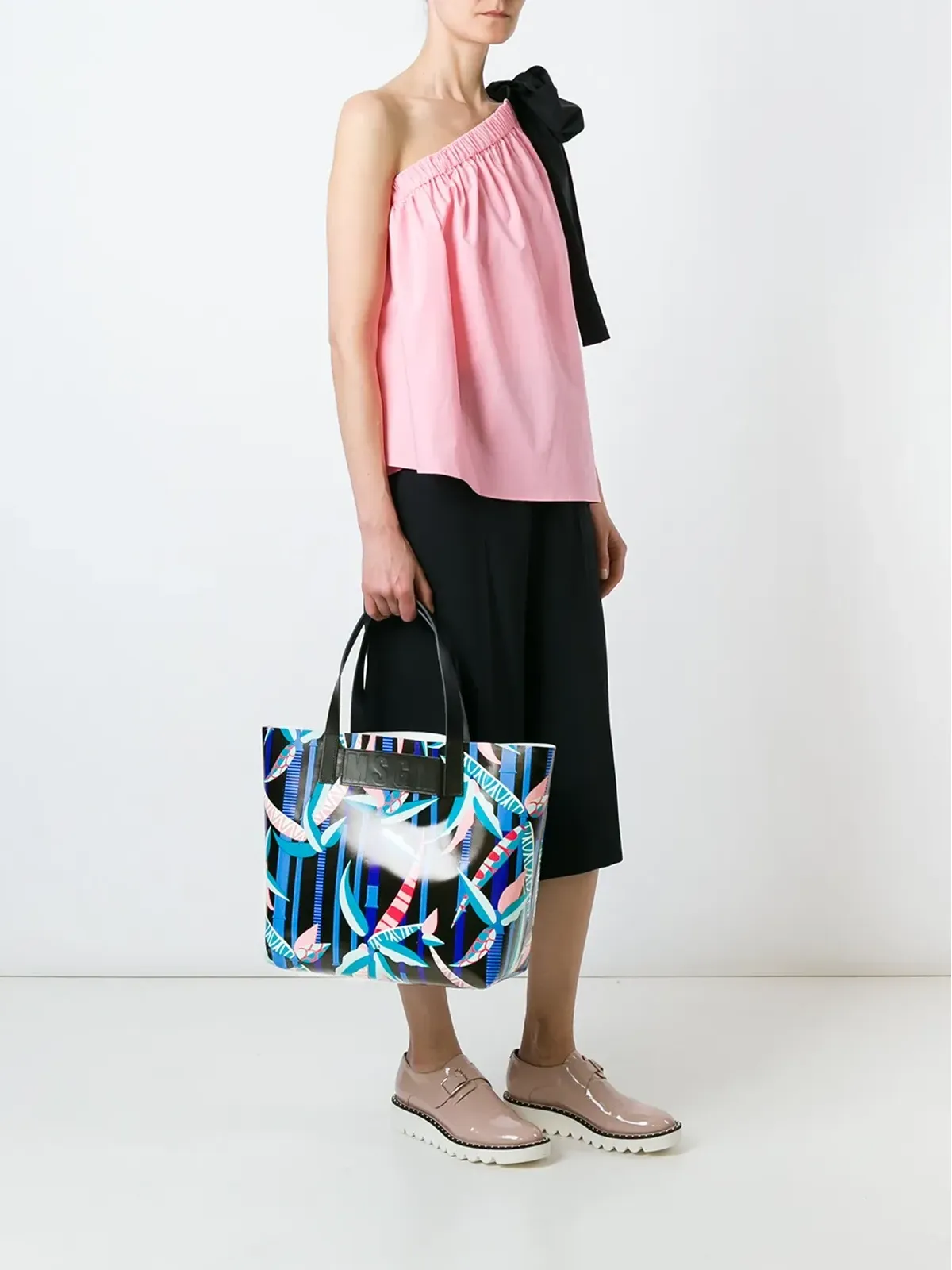 MSGM グラフィックプリント トート - 画像2