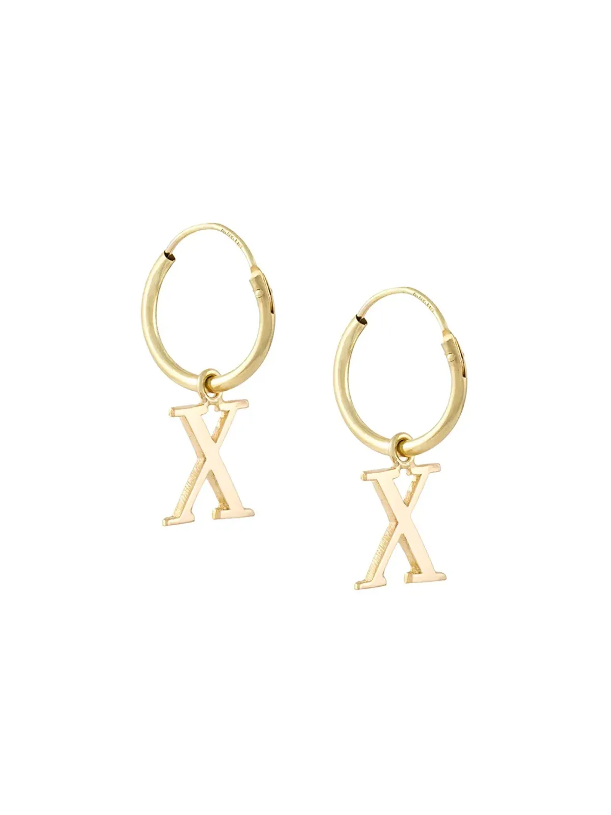 Wouters & Hendrix Gold 18kt イエローゴールド 'X' イヤリング - 画像1