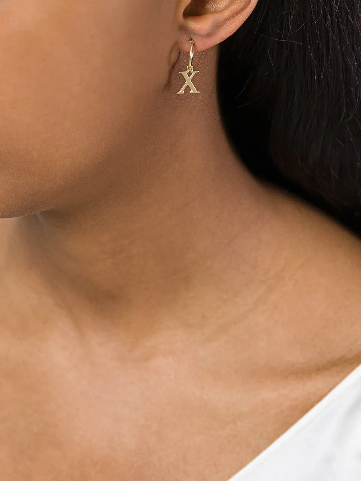 Wouters & Hendrix Gold 18kt イエローゴールド 'X' イヤリング - 画像2