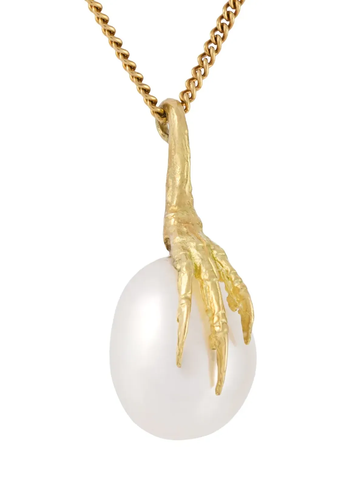 Wouters & Hendrix Gold 18kt イエローゴールド『Crow's Claw』パール ネックレス - 画像3