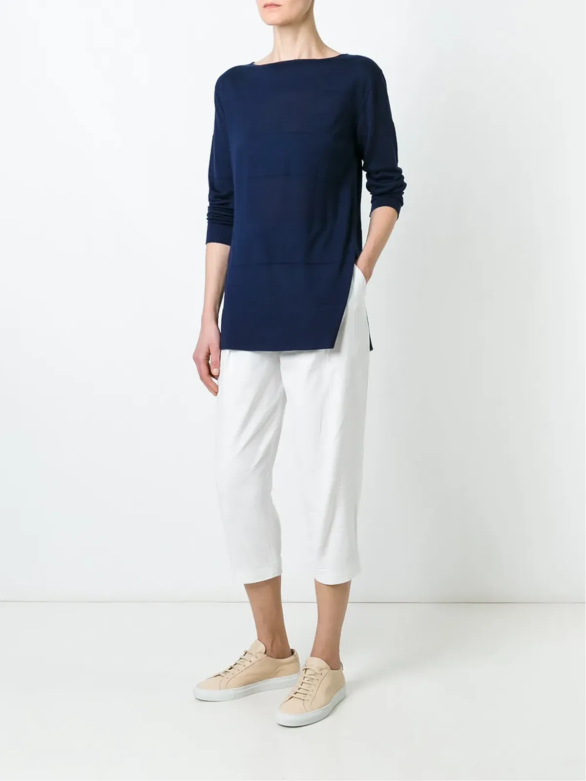 Ralph Lauren Collection カシミヤ ボートネック セーター - 画像2