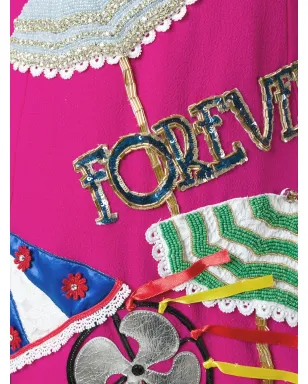 Dolce & Gabbana エンベリッシュド Aライン ミニドレス ピンク - サムネイル4