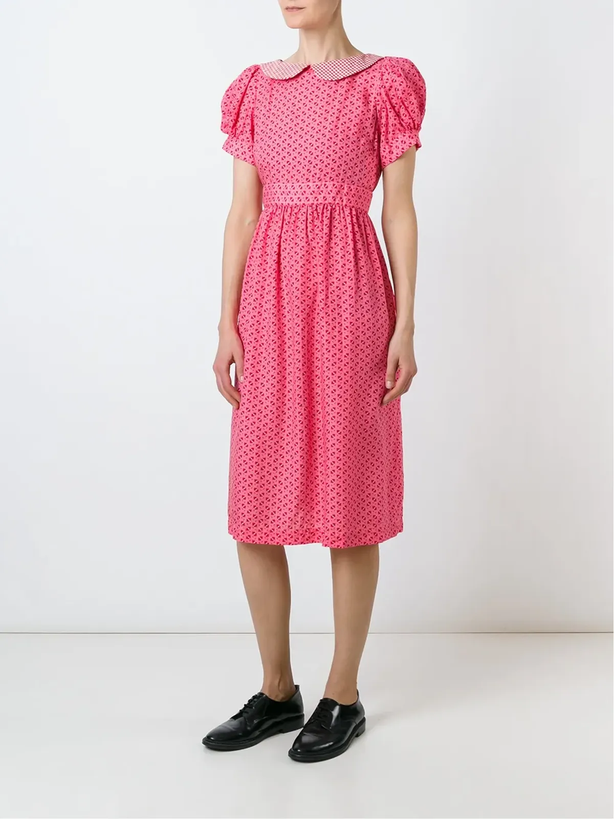 Comme Des Garçons Girl ピーターパンカラーのピンクのドレス - 画像2