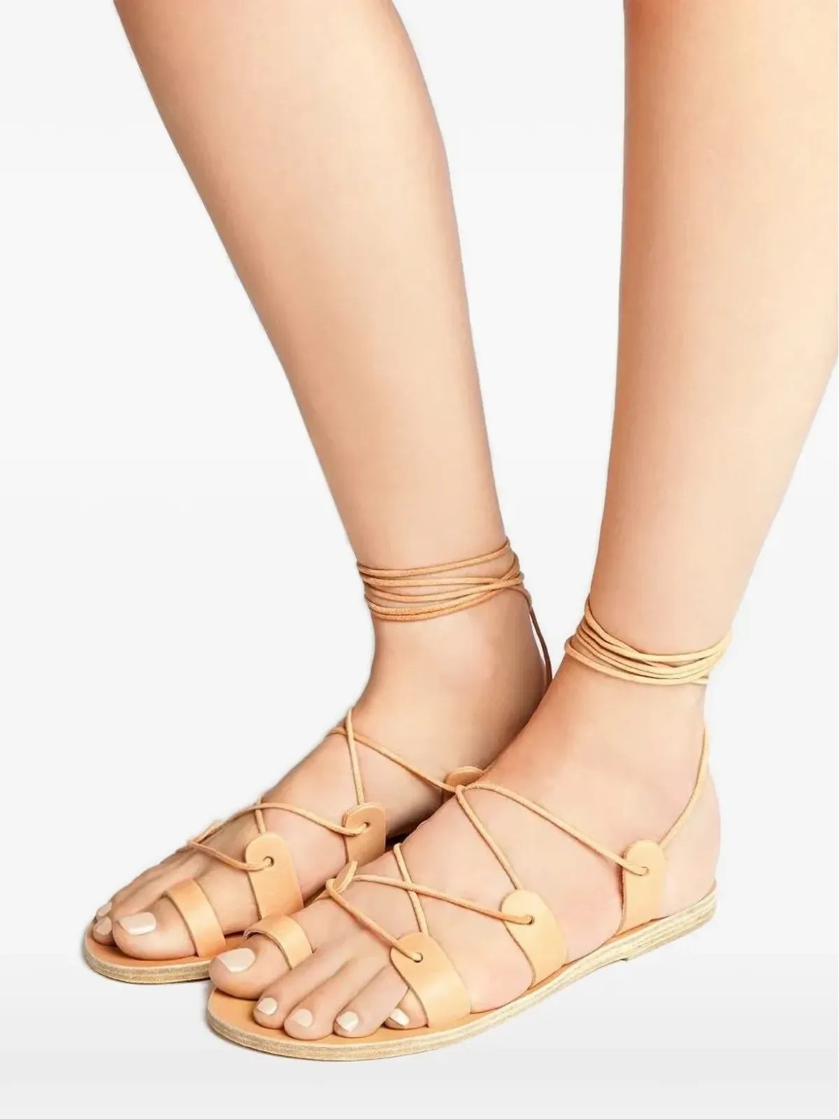 Ancient Greek Sandals アルセイオン レースアップサンダル - 画像4