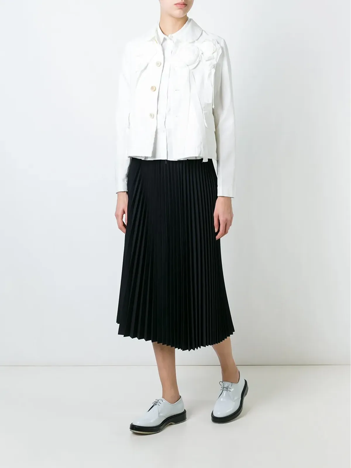 Comme Des Garçons Girl ストレートミディプリーツスカート - 画像2