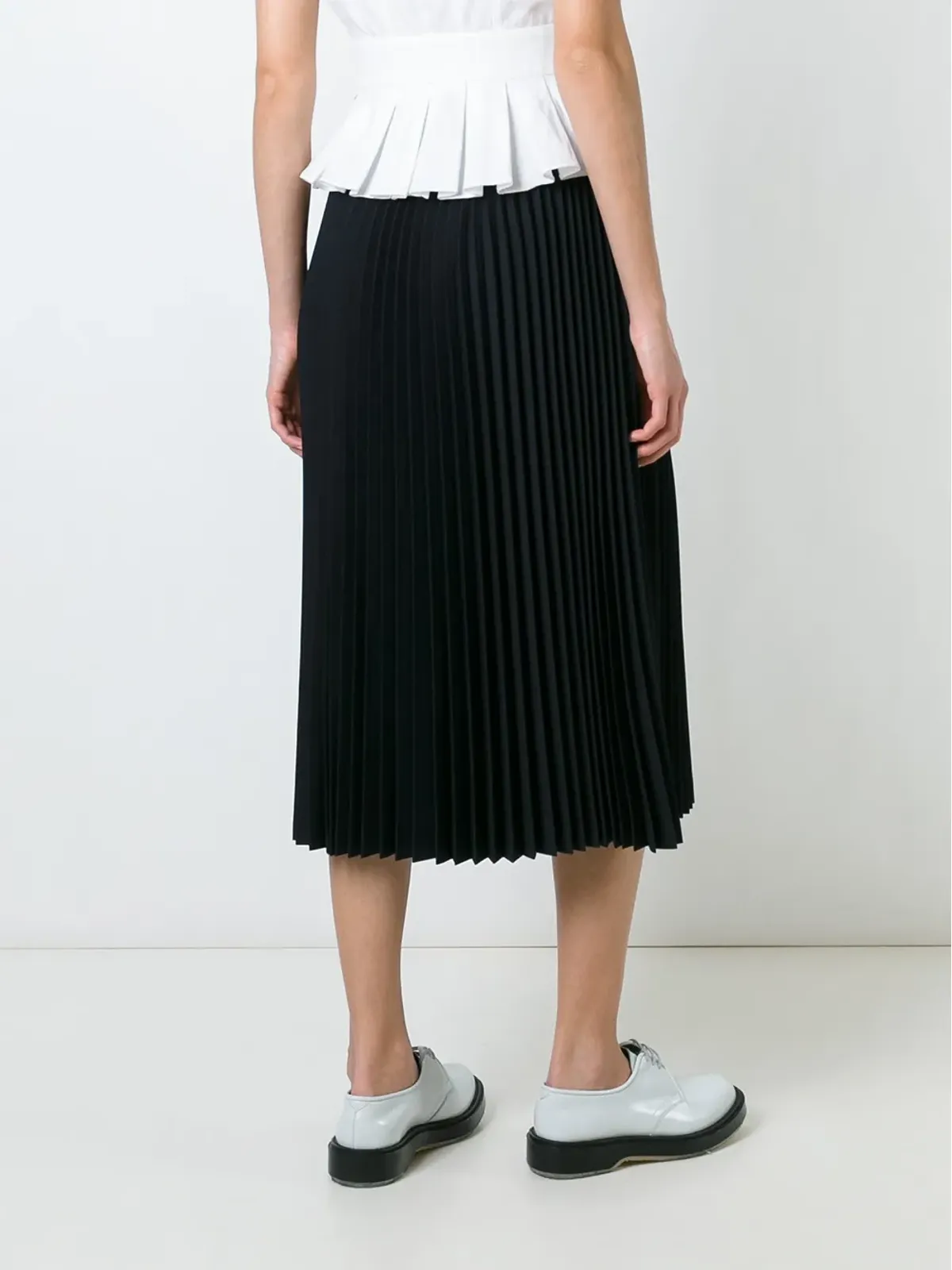 Comme Des Garçons Girl ストレートミディプリーツスカート - 画像4