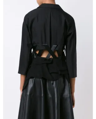 Comme Des Garçons レースアップヘム ブラウス - サムネイル4