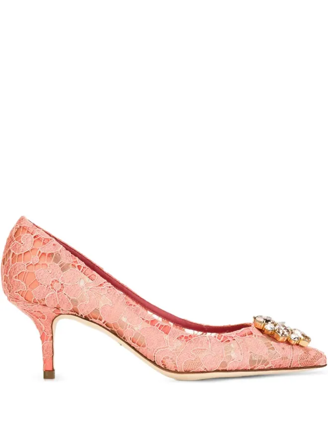 Dolce & Gabbana Dolce & Gabbana ベルッチ レース ヒールパンプスの商品画像