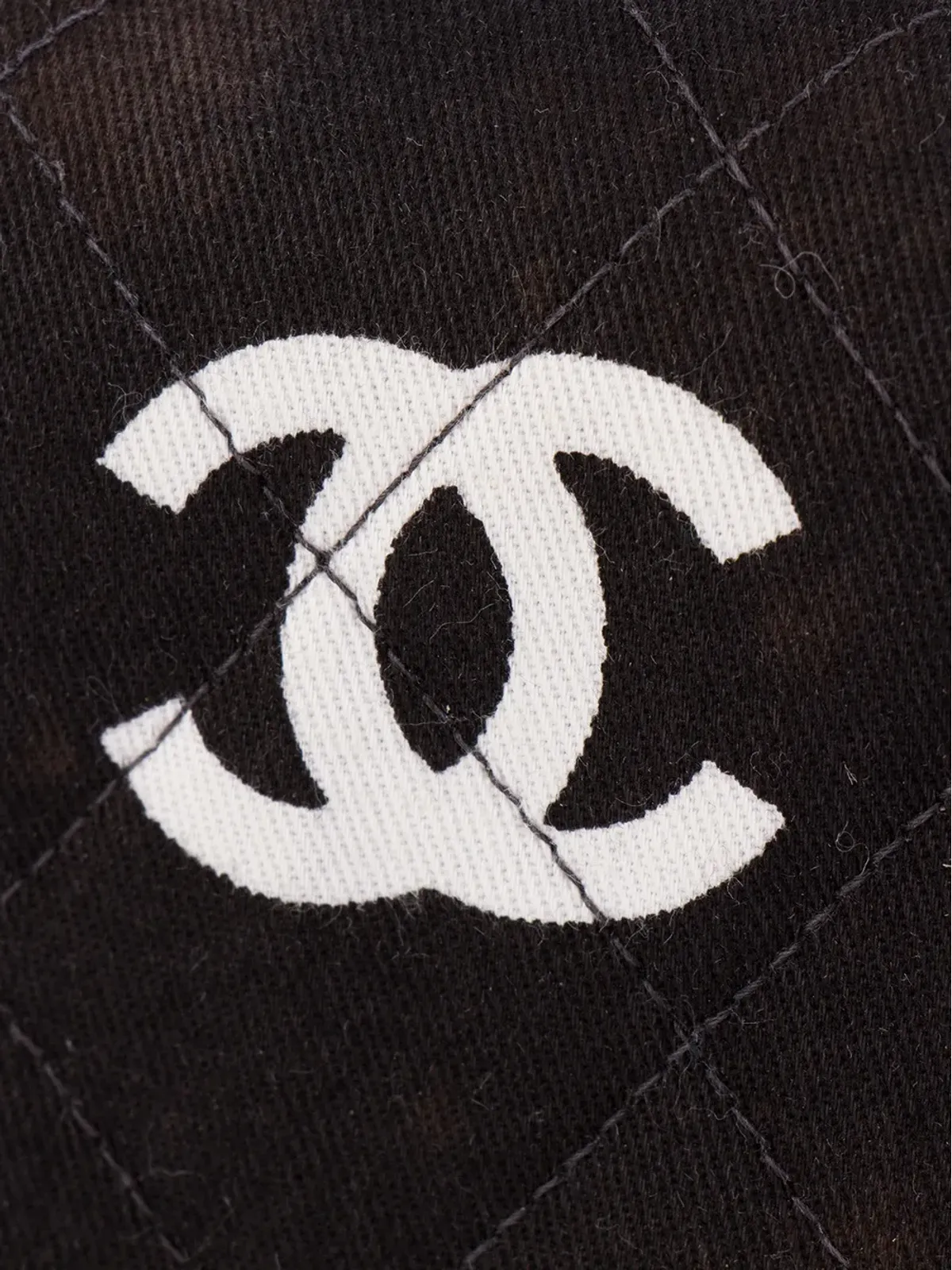 CHANEL Pre-Owned logo print quilted tote - Black - 画像4