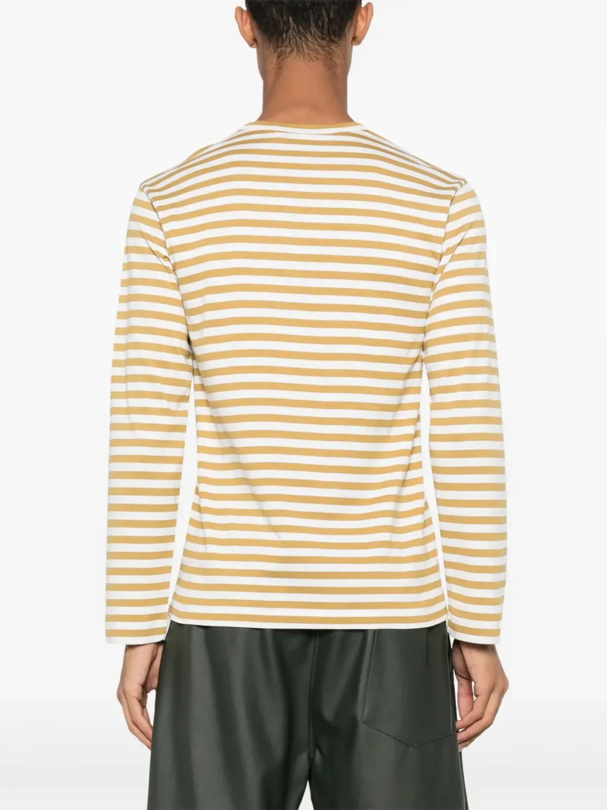 Comme Des Garçons Play ミニハート柄ストライプTシャツ - 画像4
