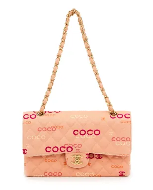 CHANEL ビンテージ プリントロゴ ショルダーバッグ ピンク - サムネイル1