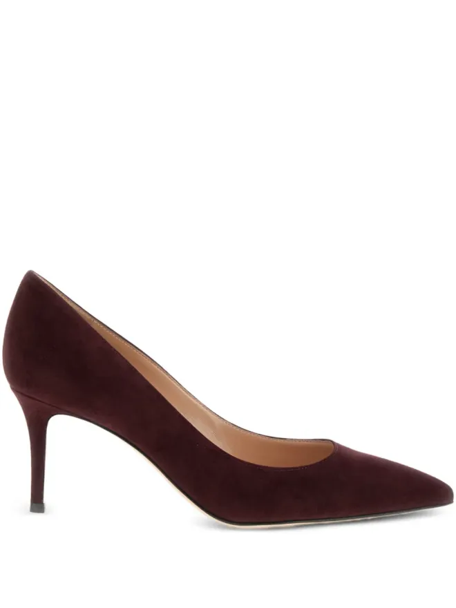 Gianvito Rossi Gianvito Rossi スエードヒールパンプス - レッドの商品画像